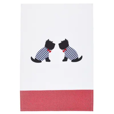 Kitchen Craft Kökshandduk Westie, 2-pack