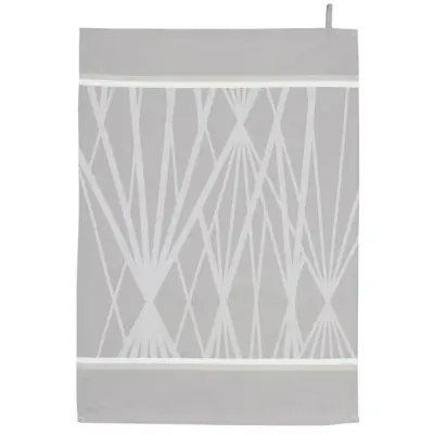 Södahl Kökshandduk Diamond Grid, Natur/Grön