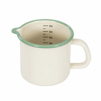 Emaljerad måttkanna - Kockums Jernverk - Cream lux