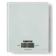 Hushållsvåg glas, vit - Funktion