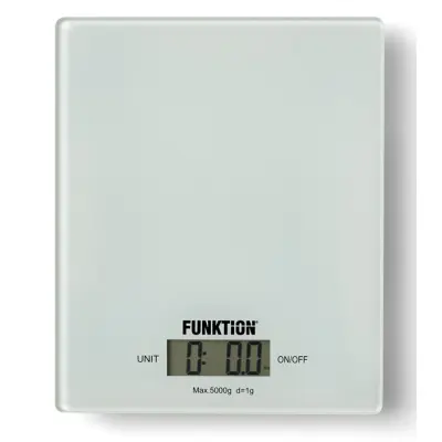 Hushållsvåg glas, vit - Funktion