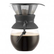 Bodum - Pour over Kaffebryggare 8 koppar m/löst filter 1 L Svart