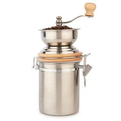 Kaffekvarn manuell, rostfritt stål - La Cafetière