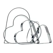 Kakformar - Hjärtan på ring