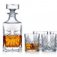 Glas Krystal Melodia whiskyset, 5 delar - Lyngby Glas