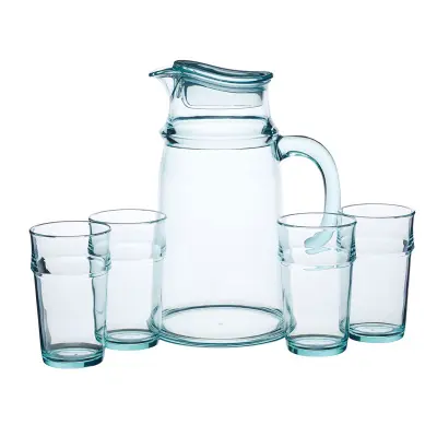 Kitchen Craft Kanna med 4 glas, Akryl