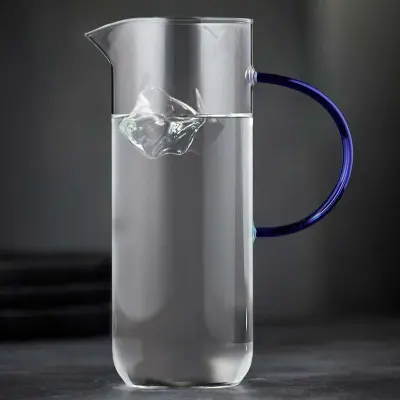 Torino Kanna, Klar/Blå, 1,1 L  - Lyngby Glas