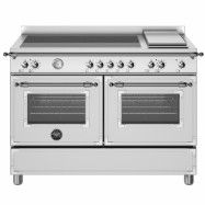 Bertazzoni Heritage induktionsspis med stekbord och dubbelugn 5 zoner 120 cm, rostfritt stål