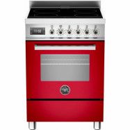 Bertazzoni PRO604 Induktionsspis 60 cm, 1 ugn, 4 zoner, Röd