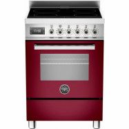 Bertazzoni PRO604 Induktionsspis 60 cm, 1 ugn, 4 zoner, Vinröd