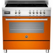 Bertazzoni PRO905 Induktionsspis 90 cm, 1 ugn, 5 zoner, Orange