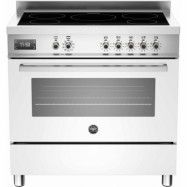 Bertazzoni PRO905 Induktionsspis 90 cm, 1 ugn, 5 zoner, Vit