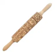 Mönstrad Kavel i Trä - ScrapCooking