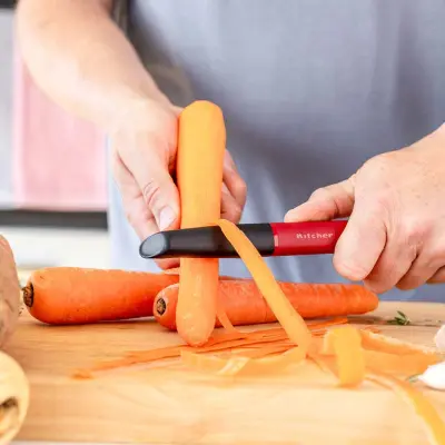 Skalare dubbeleggat blad, rostfritt stål, Empire Red - KitchenAid