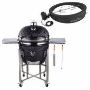 Kamado Sumo Signature PRO grill + Grillmästarens rotisseri&pizzaugn