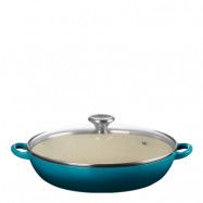 Le Creuset - Buffétgryta med glaslock 30 cm 3,5 L Deep Teal