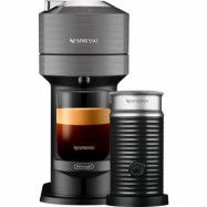Nespresso Vertuo Next Value Pack kaffemaskin och mjölkskummare, grå