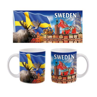 Mugg - Älg och Dalahäst