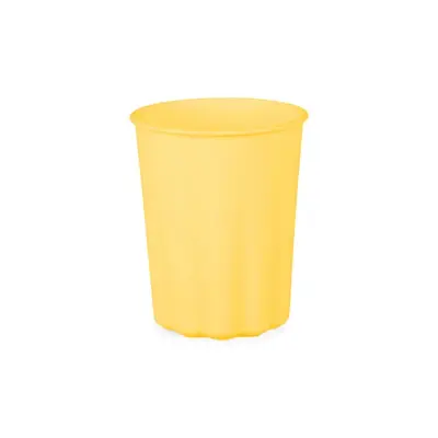 Återanvändbar mugg, gul, 4-pack - PartyDeco