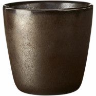 Aida RAW mugg i stengods, metallisk brun