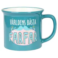 Blå Mugg Världens Bästa Farfar