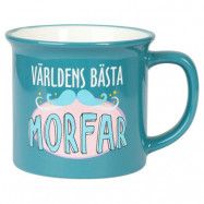 Blå Mugg Världens Bästa Morfar