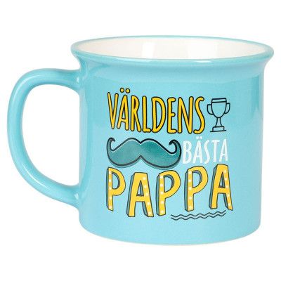 Blå Mugg Världens Bästa Pappa