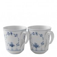 Royal Copenhagen - Blue Fluted Plain Mugg 37 cl 2-pack