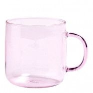 HAY - Mugg Borosilikatglas 8,5 cm Rosa