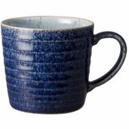 Denby Studio Blue Ridged Mugg 40 cl, Cobalt/ Pebbl