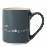 Design House Stockholm - Astrid Lindgren Mugg Blå Och så ska man ju ha några stunder