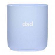 Design Letters - Favourite Mugg Dad 25 cl Blå