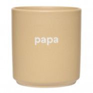 Design Letters - Favourite Mugg Papa 25 cl Beige