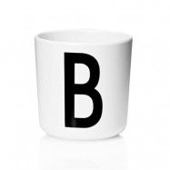 Design Letters - Melamin Mugg B 17,5 cl Vit