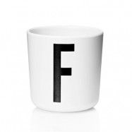 Design Letters - Melamin Mugg F 17,5 cl Vit