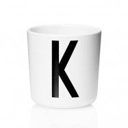 Design Letters - Melamin Mugg K 17,5 cl Vit