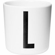 Design Letters Melaminmugg Vit, L