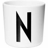 Design Letters Melaminmugg Vit, N