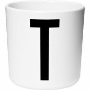 Design Letters Melaminmugg Vit, T