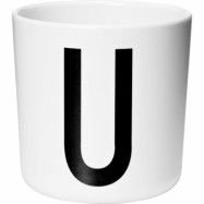 Design Letters Melaminmugg Vit, U