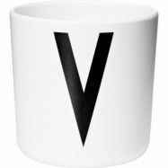 Design Letters Melaminmugg Vit, V