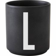 Design Letters Porslinsmugg Svart, L