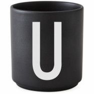 Design Letters Porslinsmugg Svart, U