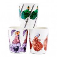 Design House Stockholm - Elsa Beskow Mugg 28 cl Tant Brun, Grön och Gredelin 3-pack