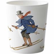 Elsa Beskow mugg 28 cl - Uncle Blue is skiing