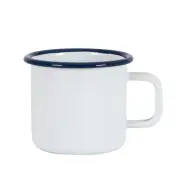 Emaljerad mugg, 8 cm - Kockums Jernverk - Kockums white