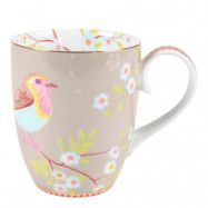 Floral Mugg stor Early Bird Khaki