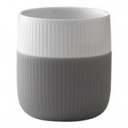 Fluted Contrast Mugg 33 cl Elefantgrå