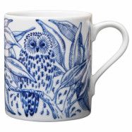 Götefors Porslin Owls At Night mugg 35 cl, blå