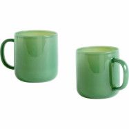 HAY Borosilicate mugg, 2-pack, jade green